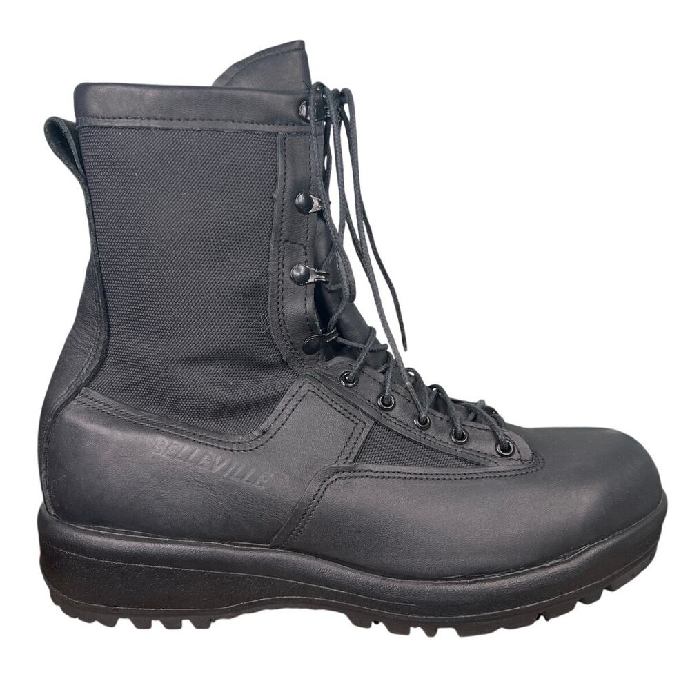 NWT Belleville 700V Wide Black Goretex Waterproof Combat Boots Size 13.5 W